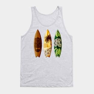 three decorated surfboards island style Tank Top